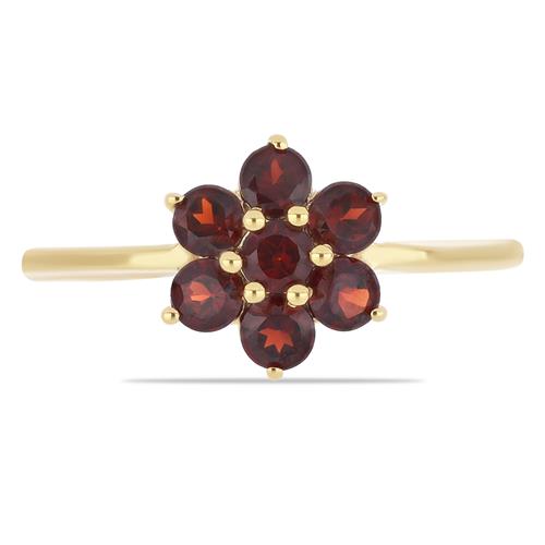 BUY 925 SILVER WITH GARNET GEMATONE RING 